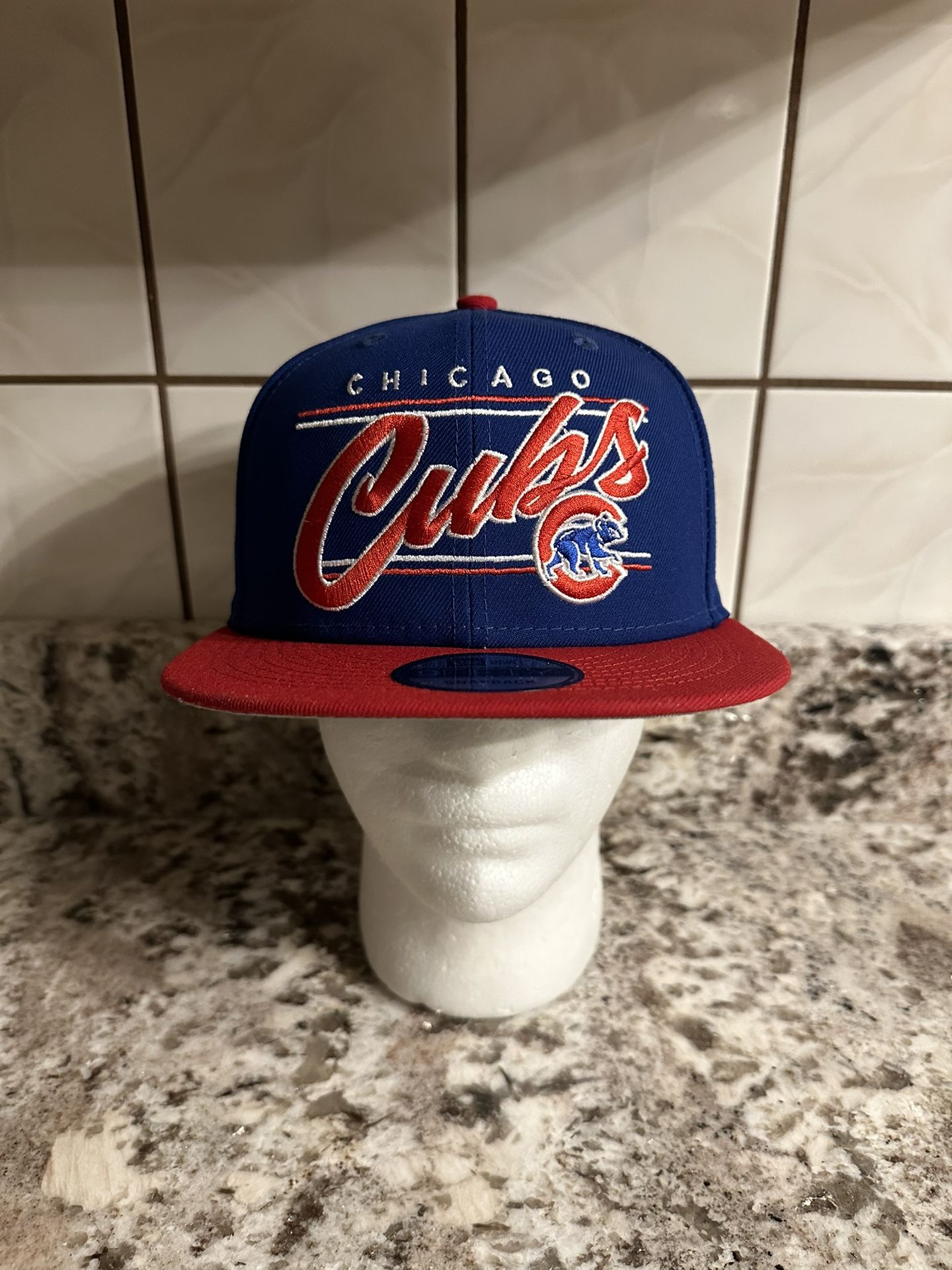 Chicago Cubs New Era Vintage 9FIFTY Snapback Hat - White