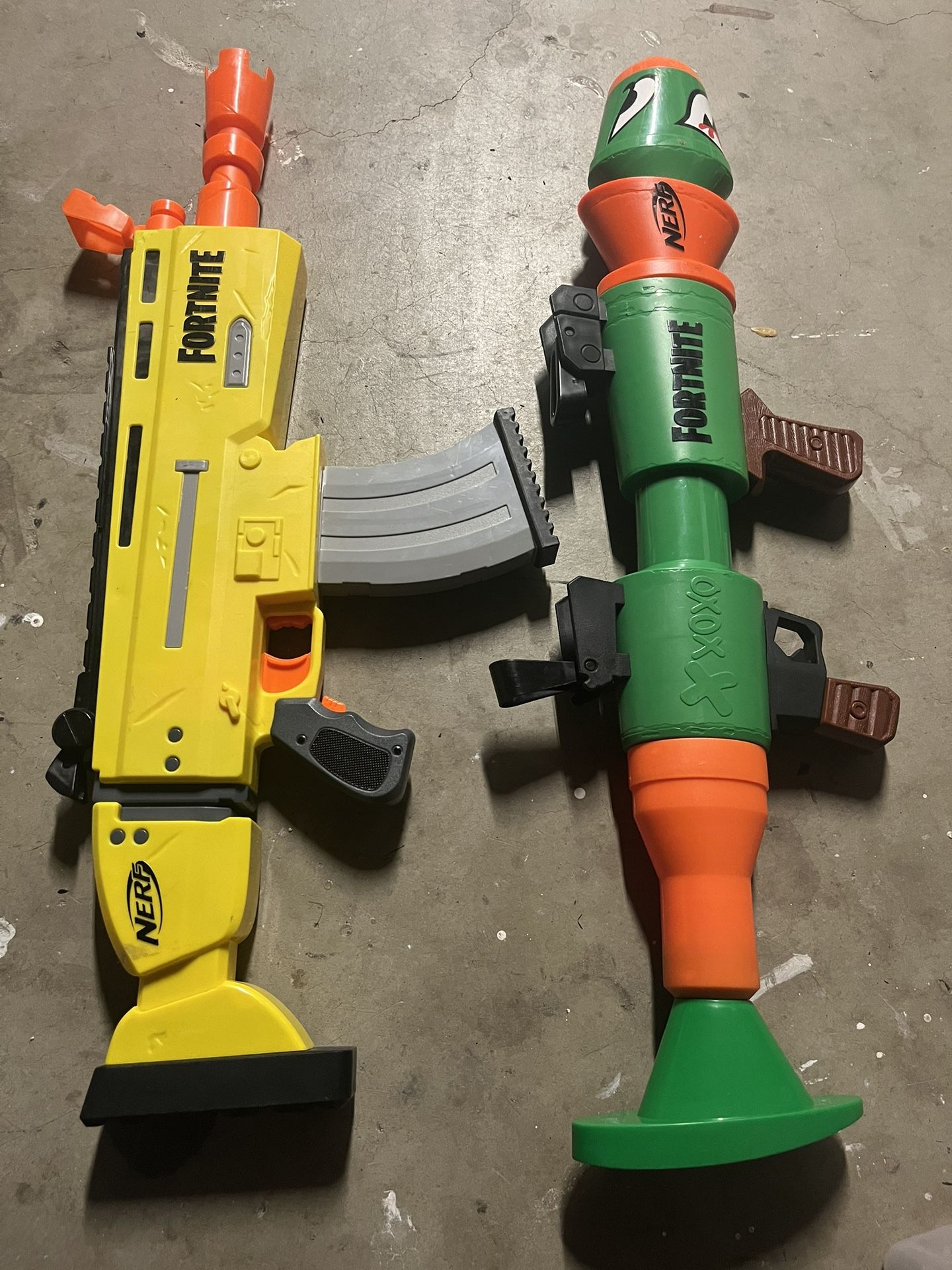 Four Fortnite Nerf Guns