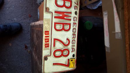 Vintage Georgia license plate