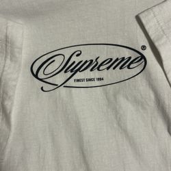 Used White Supreme T LARGE