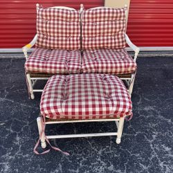 Loveseat And Ottoman 