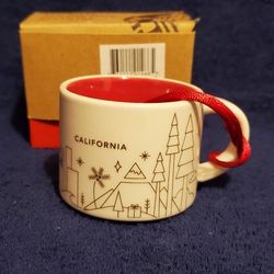 Starbucks 2014 You Are Here California Ornament