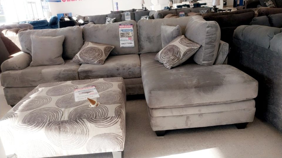 Groovy Grey Sectional 