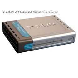 D-Link DI-604 Cable/DSL Router, 4-Port Switch 