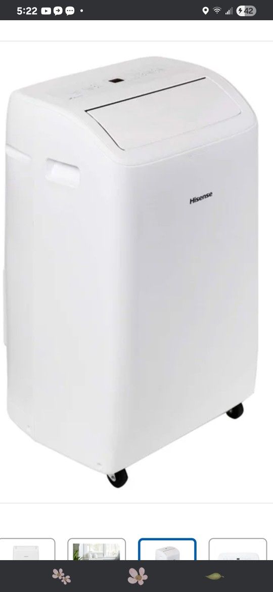 Hisense 8,000 BTU Dual Hose Portable Air Conditioner with Inverter and Wi-Fi