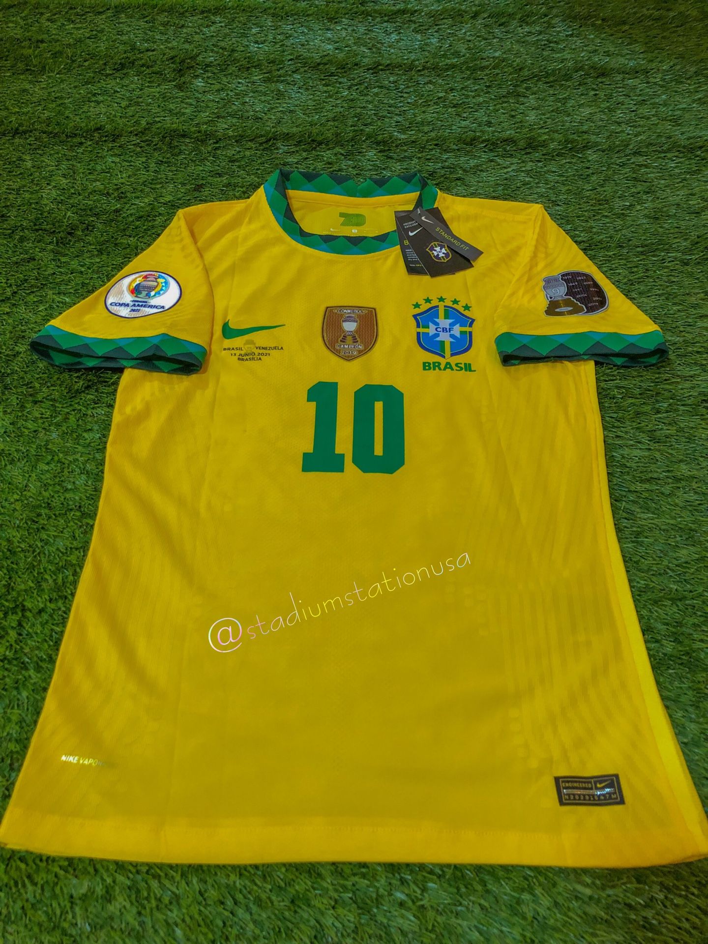 Brazil National Team Home Soccer Jersey Player Quality Official