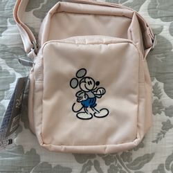 Disney Parks Mickey Mouse Genuine Mousewear Crossbody Bag Pink New with Tag