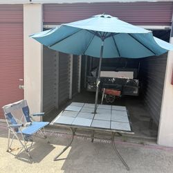 Patio Table And Umbrella