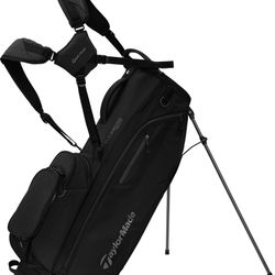 Black TaylorMade Flextech Crossover Stand Golf Bag 14-way Top Cooler