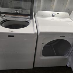 Maytag Commercial Washer And Dryer Set Electric Topload 