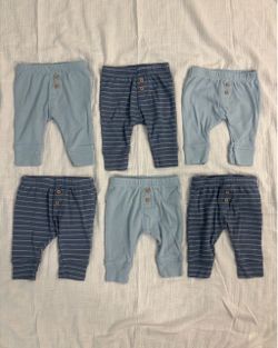 Carter’s 3 mo Baby Boy 6 pc blue leggings set