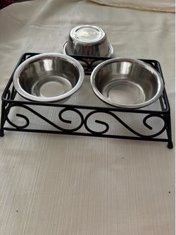 Cat Feeding Bowls with Stand