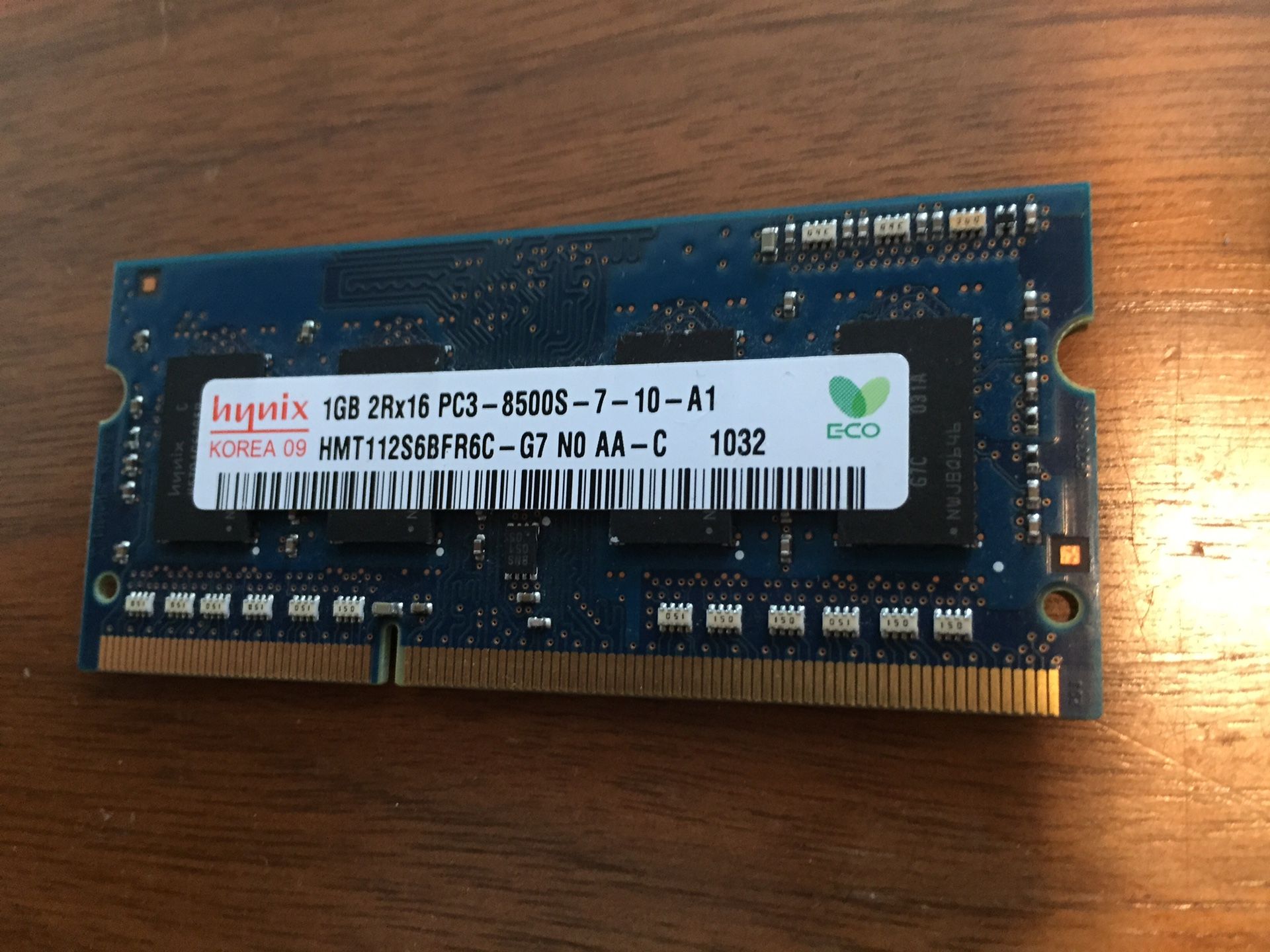 1gb and 256mb laptop ram cards