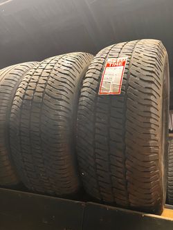 2 USED 27565R18 Michelin LTX All Terrain tires for $130 installed and balance.  275 65 18 275 65 R 18 27565R18 275/65/18 275/65/R18  Texas Extreme Tir