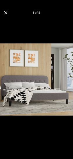King size platform bed