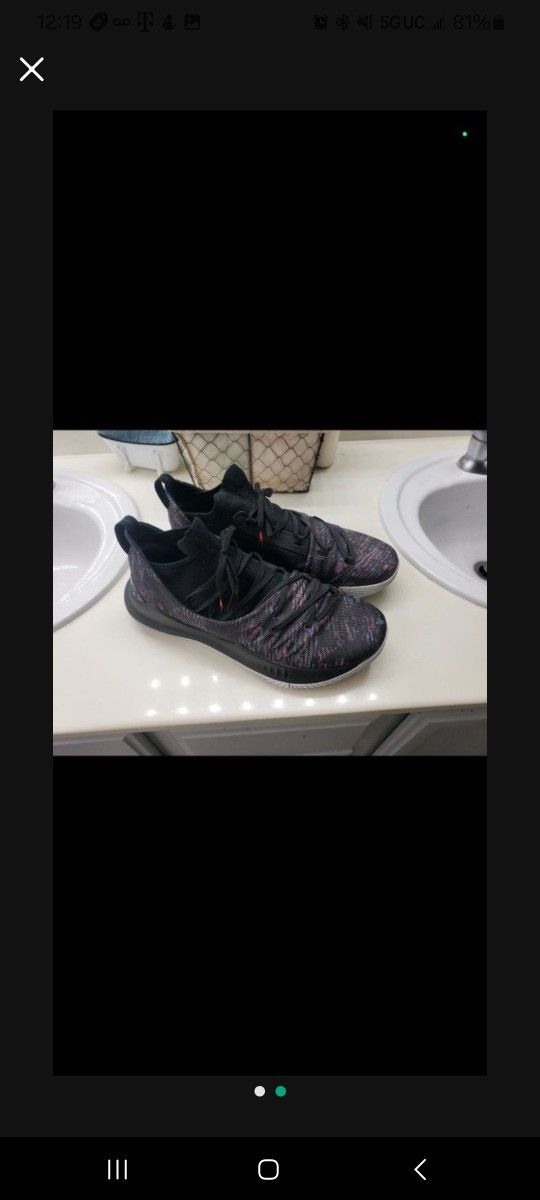 Under ARMOR  Blue size 10&1/2  Black size 11 $35 each