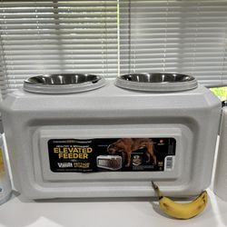 Title: NEW Gamma Elevated Storage Feeder – 12 Cup Dog Bowl w/ Airtight Food Storage ($69 Retail)