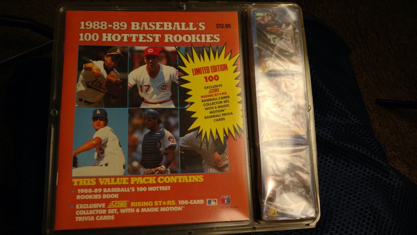 1988 - 89 baseball's 100 hottest rookies cards