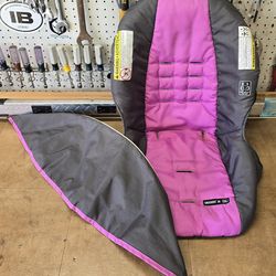 Infant seat cover for Graco Snugride 30 Car Seat - Purple & Gray