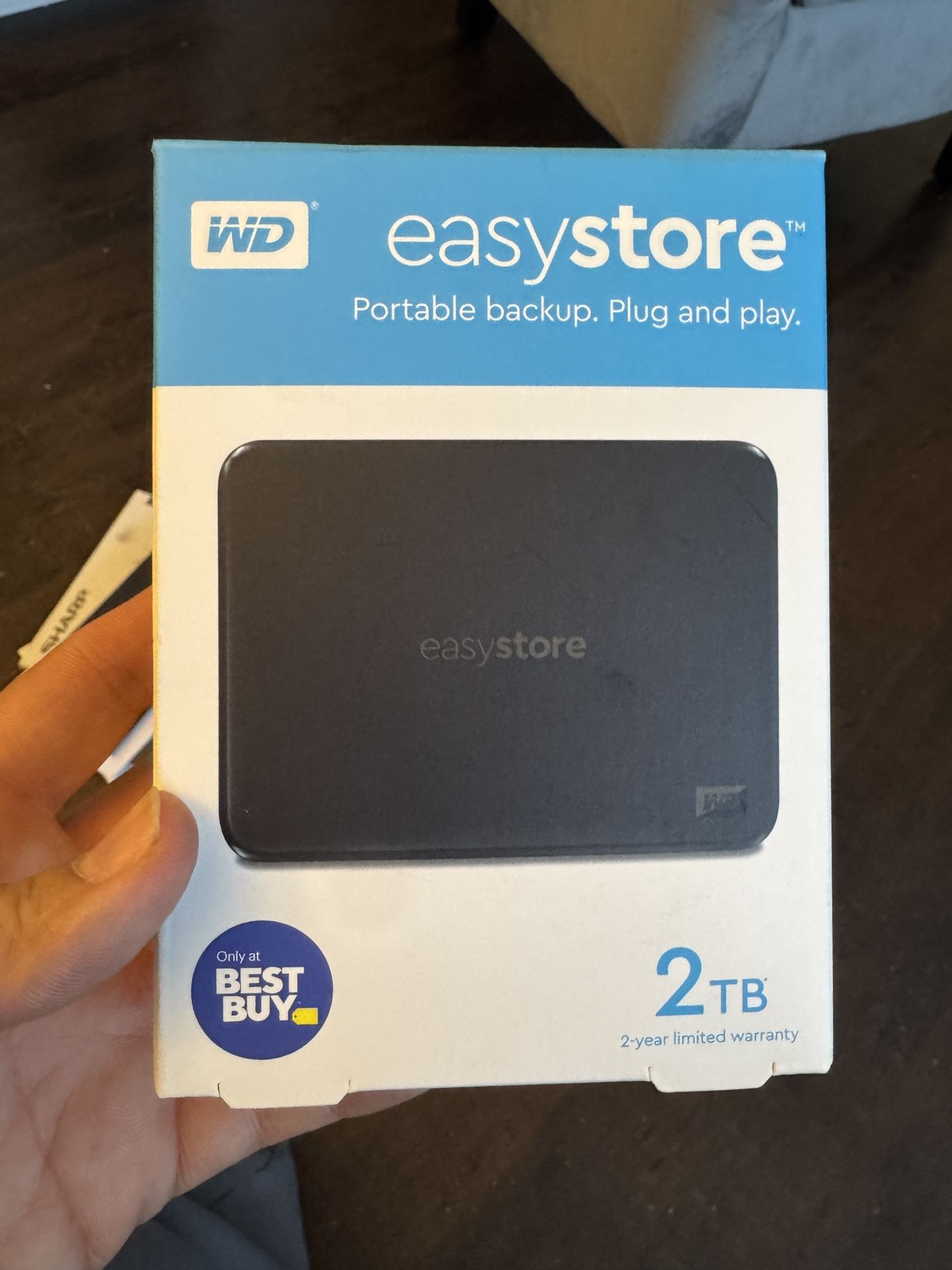 Easystore Plug And Play Portable Backup/ External Hard drive