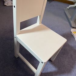 Two Wooden kids Chairs (white, ikea)