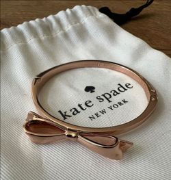 kate spade Rose Gold Bow Bangle Bracelet