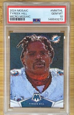 CASE HIT PSA 10 🔥 2024 Panini Mosaic - Micro Mosaic Tyreek Hill #MM-THL