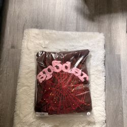 Pink OG web Sp5der hoodie 