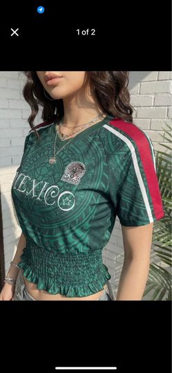 Mexico crop top shirt soccer jersey