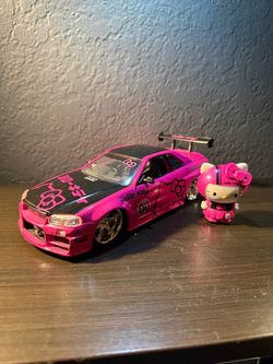 Hello Kitty Nissan Skyline R34 Die-Cast Model Car