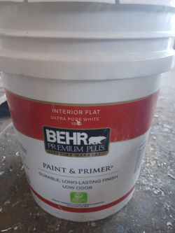 5 Gallons Interior Flat Beige Paint 