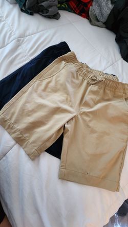 2-Pack Boy's IZOD "Approved Schoolwear" Uniform Shorts – Size 8/S – Navy & Khaki Bundle
