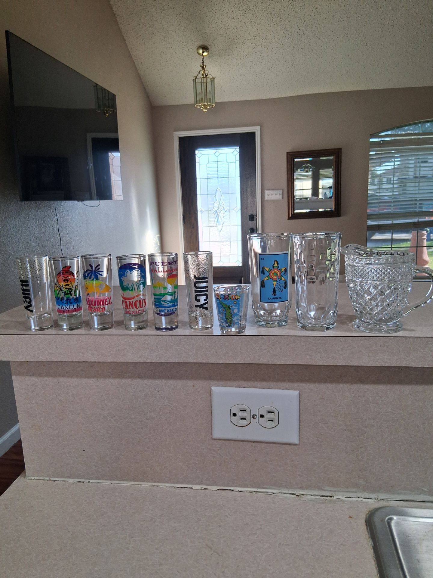 Drinking souvenirs glasses