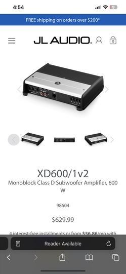 Jl Audio XD600/1 Sub Woofer Amplifier