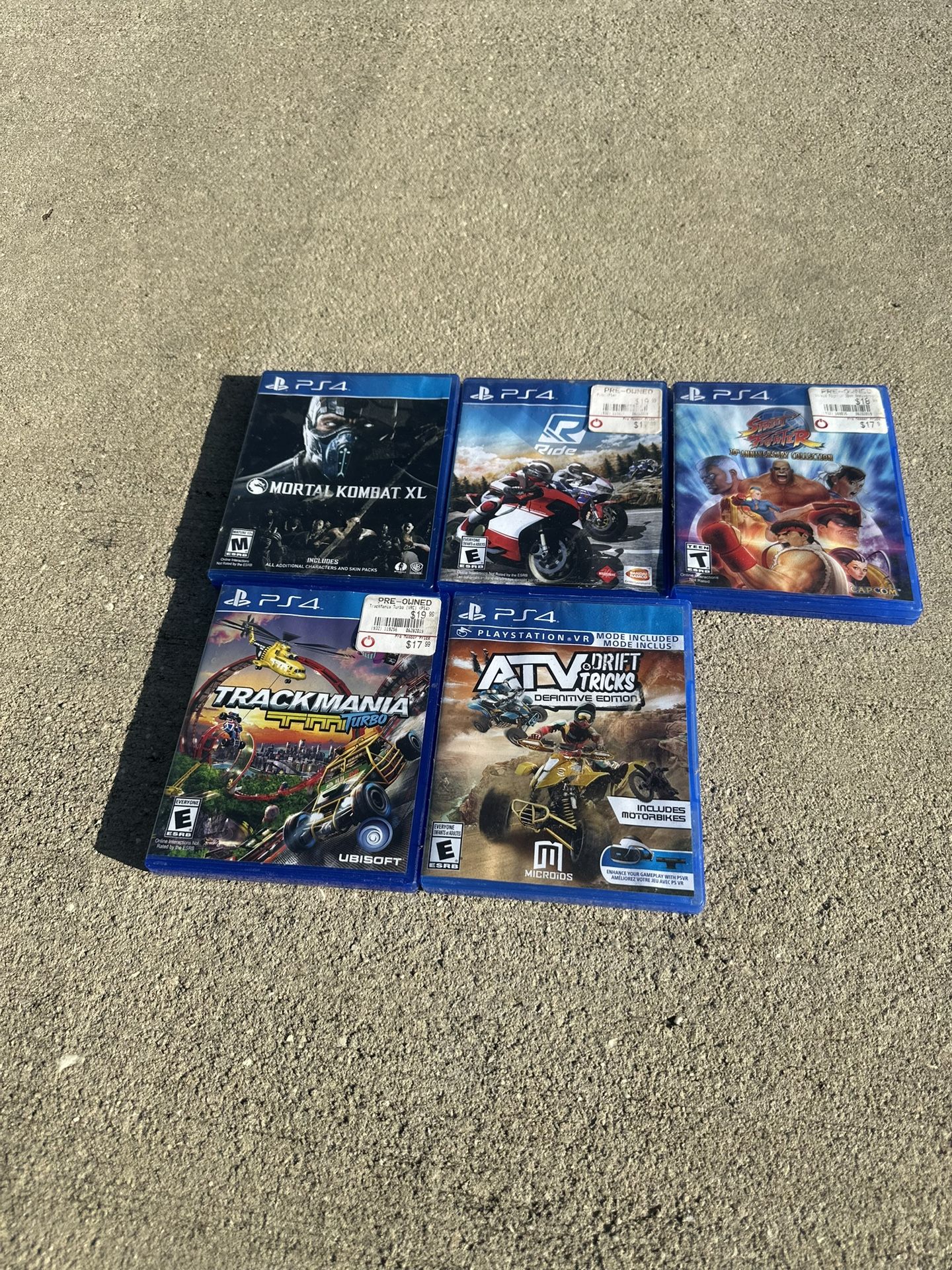 5 Assorted PS4 Games