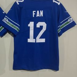 Seattle Seahawks #12 Fan Jersey M-XL Size