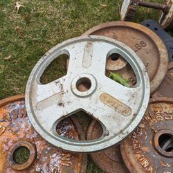 Old Cast Iron Weights 