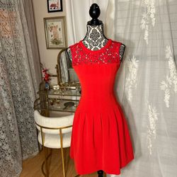 New Beautiful Coquette Red Dress 