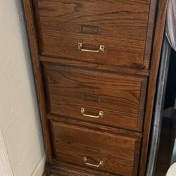 Oak Filing Cabinet
