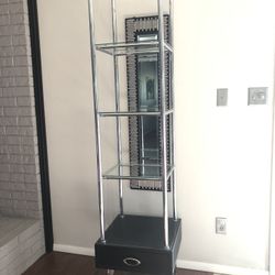 2 Modern Style Standing Shelves