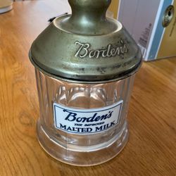Borden’s Glass Malted Milk Canister