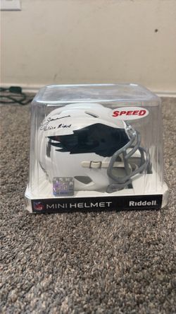 Ron jaworski mini football signed