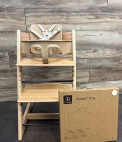 NEW Stokke Tripp Trapp High Chair with Tray in Wild Wood Natural