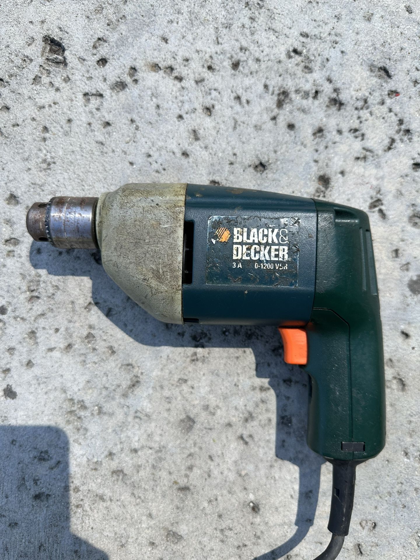 Black And Decker 3A 1200 RPM Corded Drill For Sale!