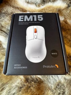 ProtoArc Bluetooth Wireless Mouse, USB C Mouse, EM15 Rechargeable Lightweight Portable Type C