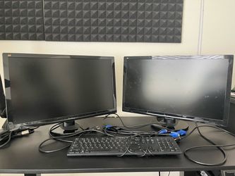 Pair of ViewSonic Computer Monitors