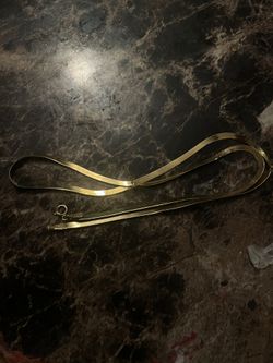 Solid Gold Chain Herringbone Chain 14k.