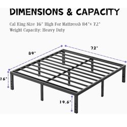 California King Bed Frame, 16”H. Russell/Boulder Area.