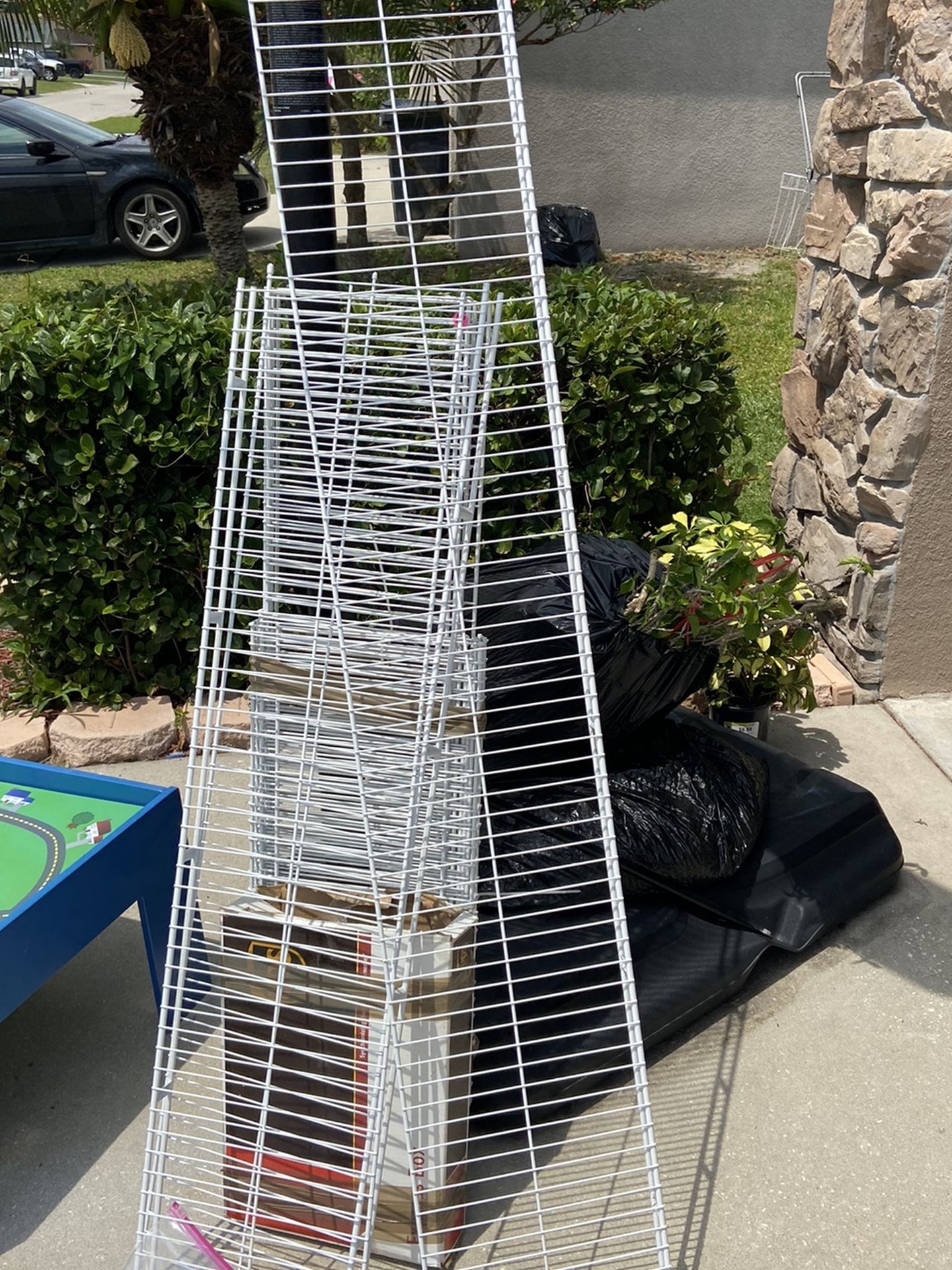 Variety Side of Wire Shelves