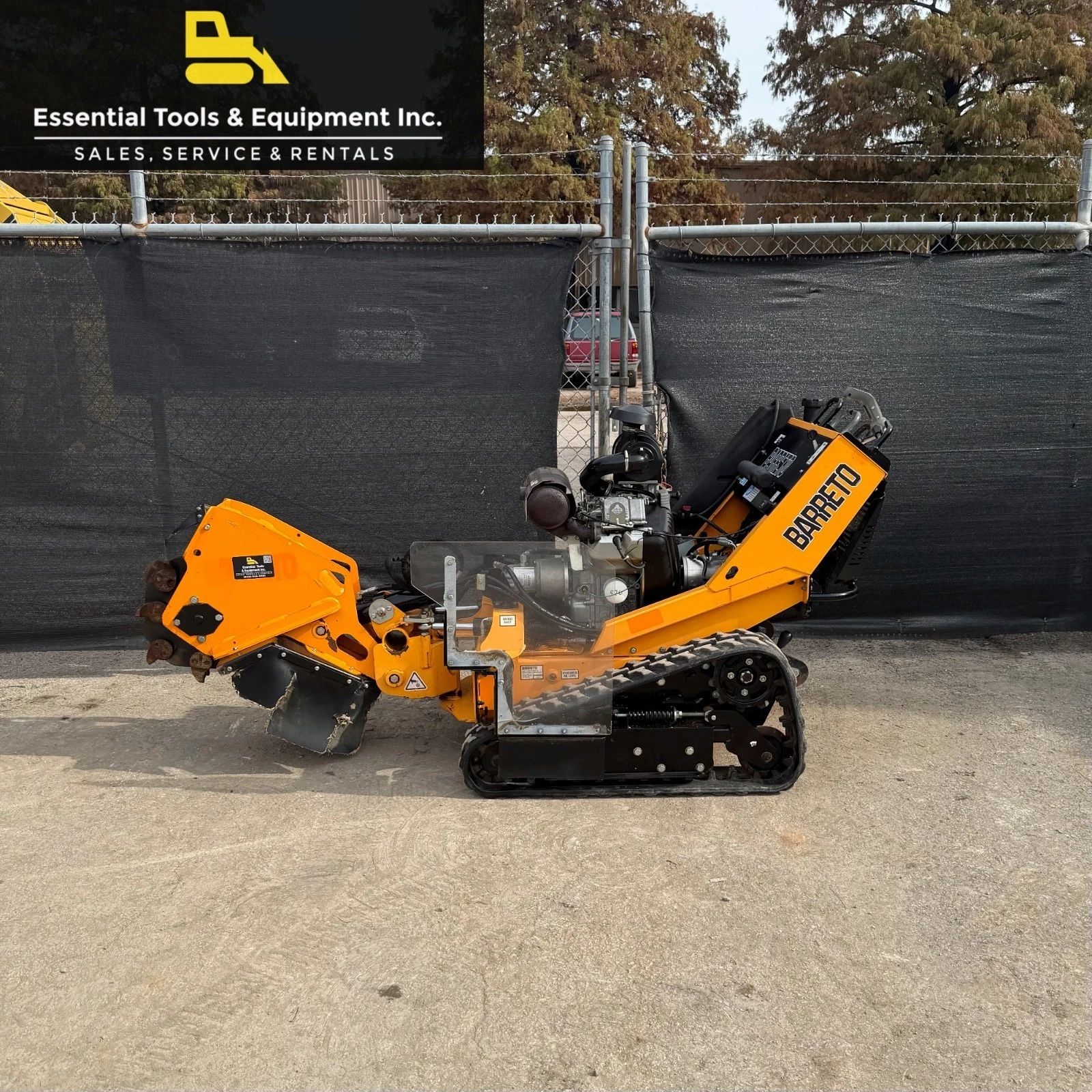 2020 Barreto 30SGB Hydraulic Tracked Stump Grinder Vanguard 31HP 801 Hours